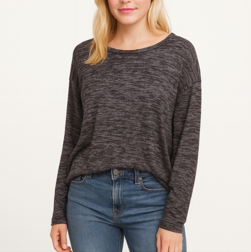 Wilfred Free Arizona Long Sleeve T Shirt Reposa Oversize XS Burgundy Cognac